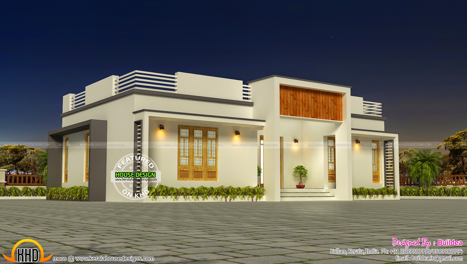 Simple one storied house - Kerala home design and floor plans