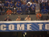 Ken Hall, and Charlie Pinson Kentucky Sportscaster and Kentucky Insurance at Rupp Arena in Lexington KY