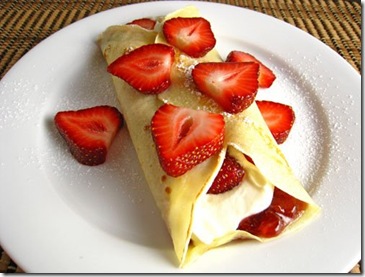 Strawberry Cream Crepes