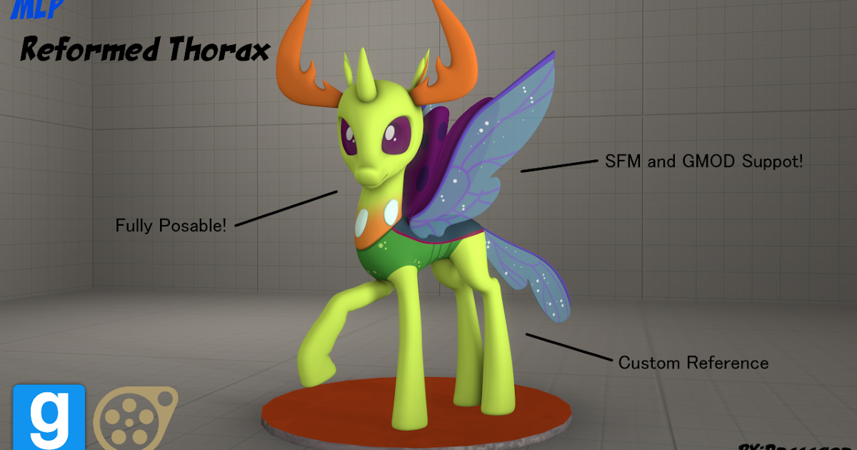 Equestria Daily - MLP Stuff!: Reformed Thorax SFM/GMOD 3D 