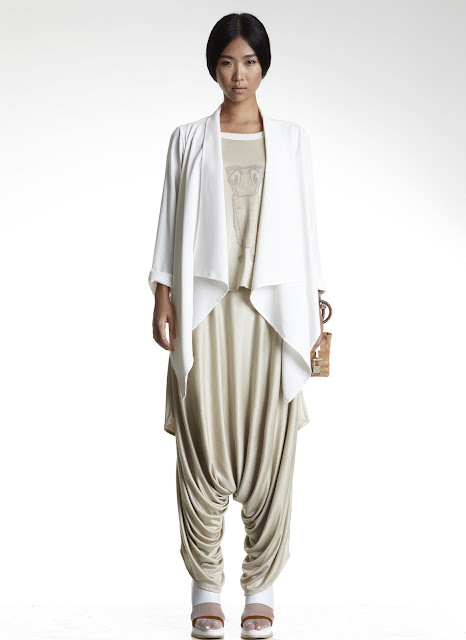 Classic max.tan draping from the Singapore label's SS13 collection