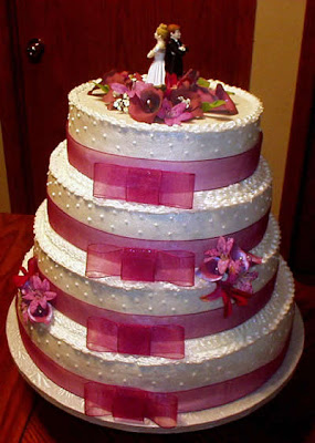 beautiful ribbon cake