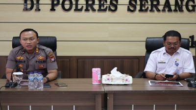 Kapolres Serang Pimpin Rakor Eksternal Ops Aman Pilkades Kalimaya 2019