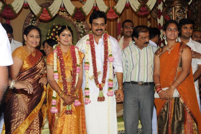 The Tamil Actor Karthik Sivakumar and Ranjani Wedding Stills