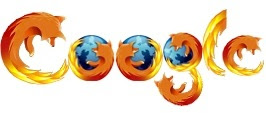 Дудл стилизированный под Firefox