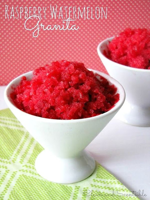 Raspberry Watermelon Granita Recipe