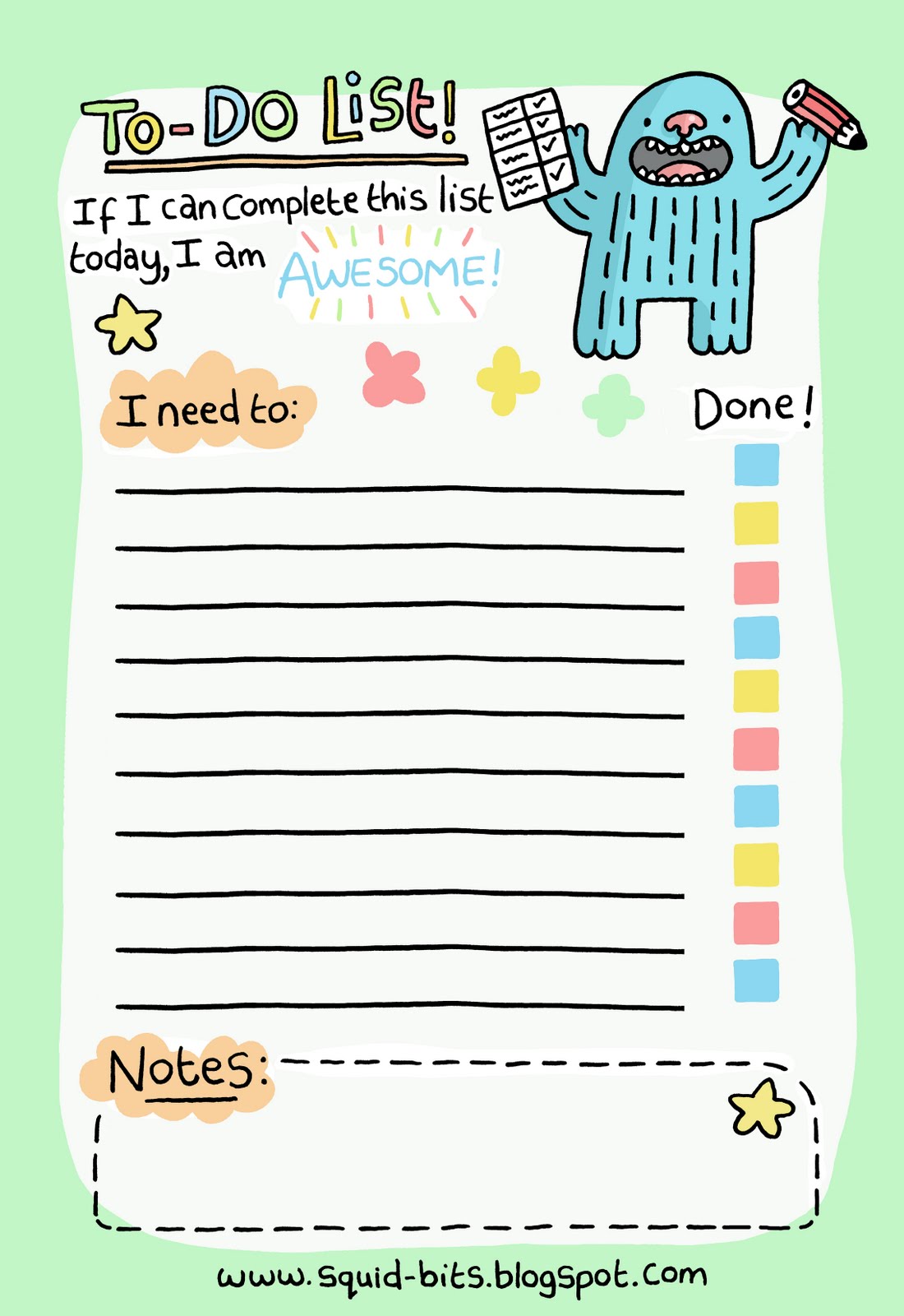 Squid Bits!: To-Do List!