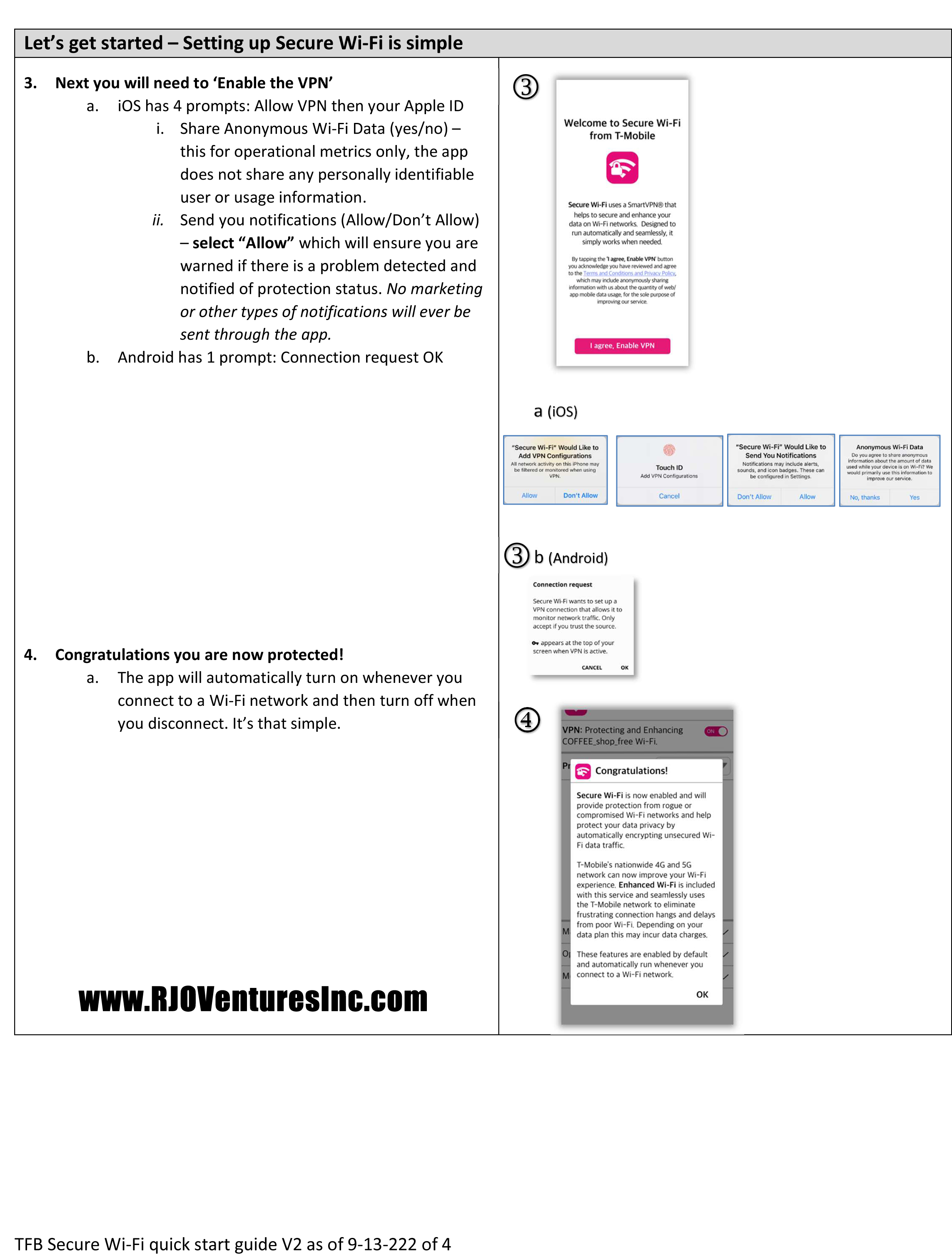 Welcome to Secure Wi-Fi by T-Mobile; Quick Start Guide [RJOVenturesInc.com]
