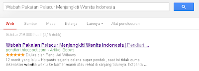 Agar Postingan Cepat Terindeks Google