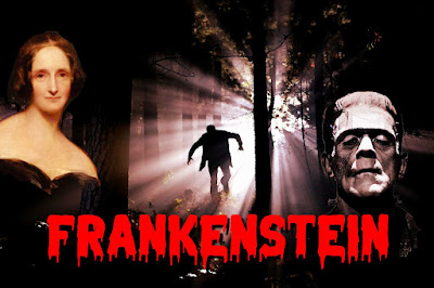 Frankenstein: Mary Shelley y la criatura (interpretada por Boris Karloff)