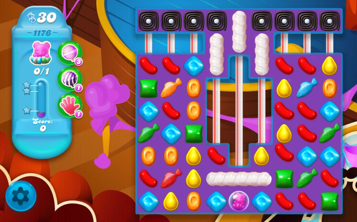 Candy Crush Soda Saga level 1176