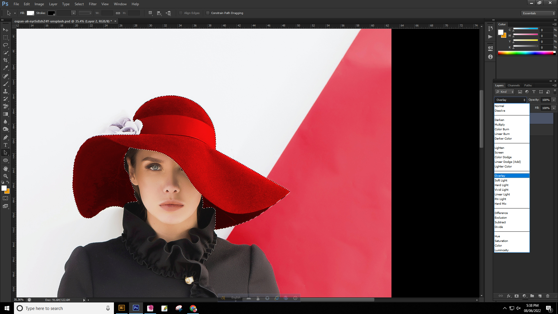 Quickly change the clothing color in photoshop(creativea2z)
