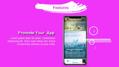 Free Camtasia Template Mobile app Promo