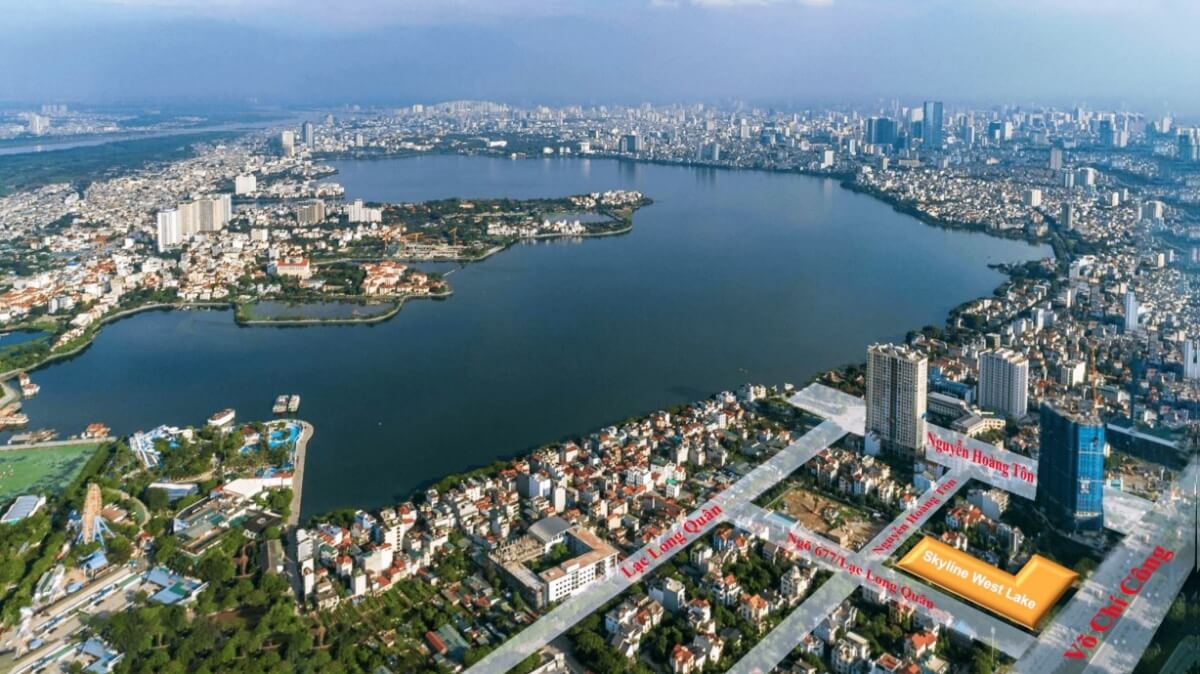 Vị trí kim cương tại Skyline West Lake