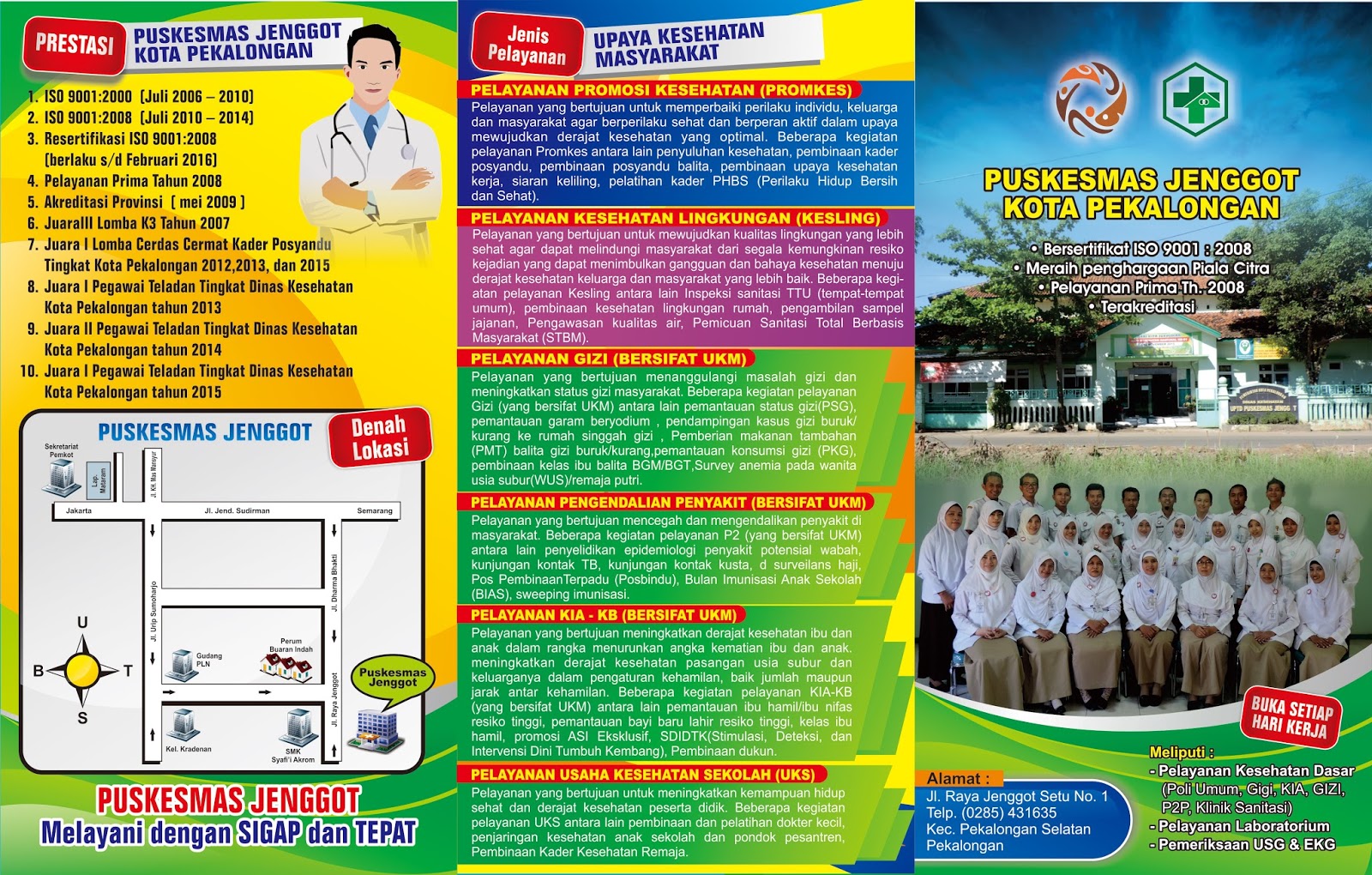 Brosur / Leaflet Promosi Puskesmas Jenggot ~ Puskesmas Jenggot