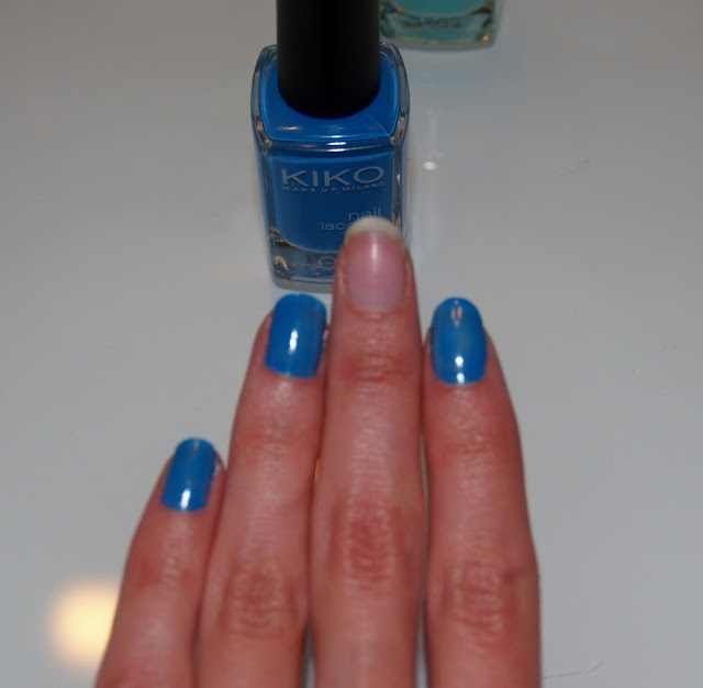 kiko nails blue uñas esmaltes