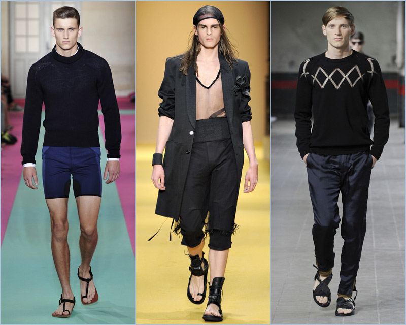 Guys And Sandals: Runway mens leather sandals...