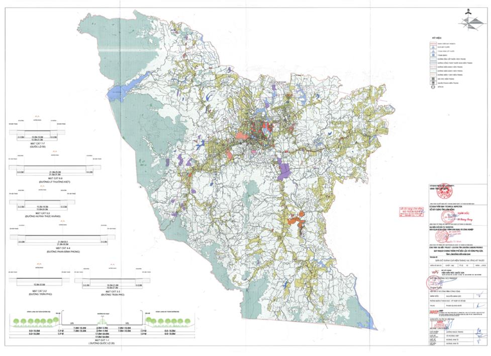 Lâm Đồng công khai loạt bản đồ quy hoạch chung thành phố Bảo Lộc và vùng phụ cận đến năm 2040