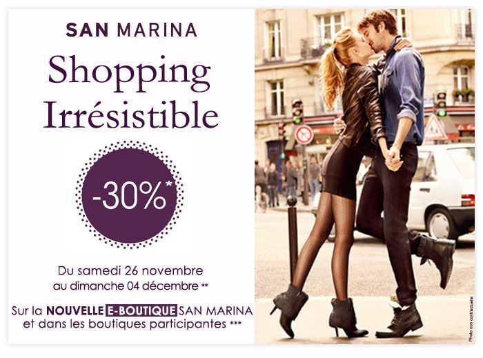 Ventes privÃ©es boutiques San Marina  Cosmo Paris !