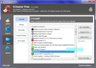 Memanajemen Aplikasi Dengan CCleaner