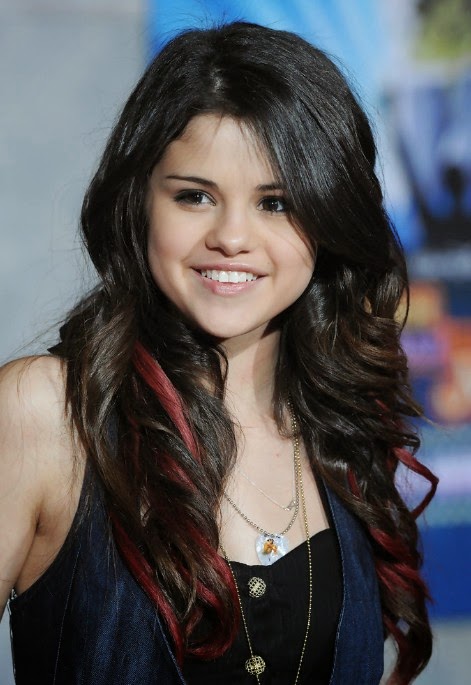 selena gomez hair styling}