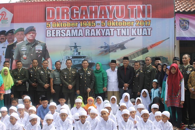 Kodim 0508/Depok Gelar Khitanan Massal dan Santunan Anak Yatim 