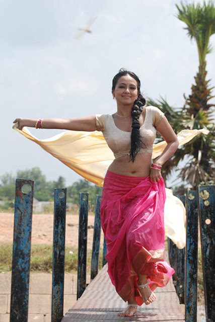 sana khan latest hot exposing spicy saree stills