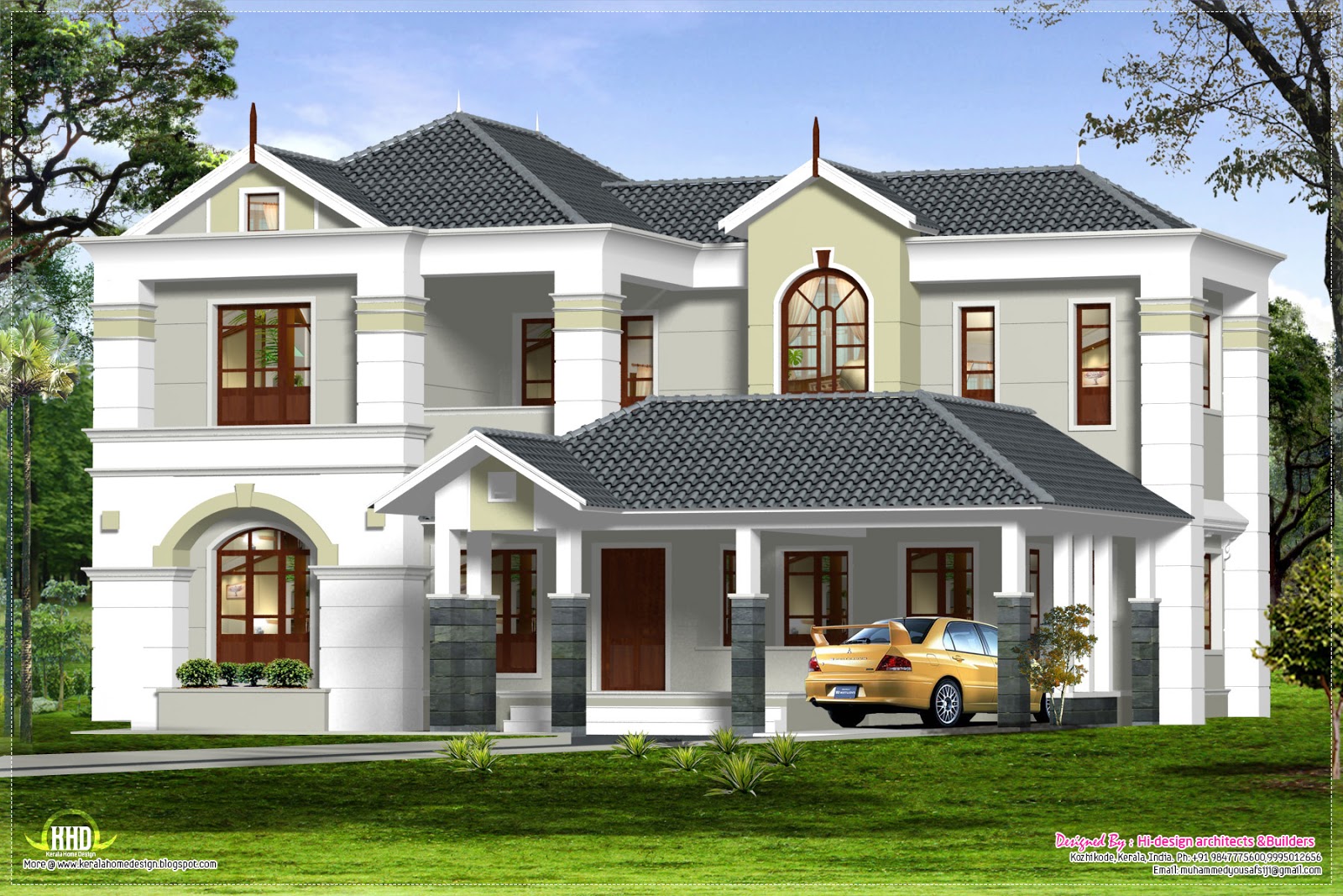 2000 sq feet 4  bedroom  luxurious house  exterior Home  