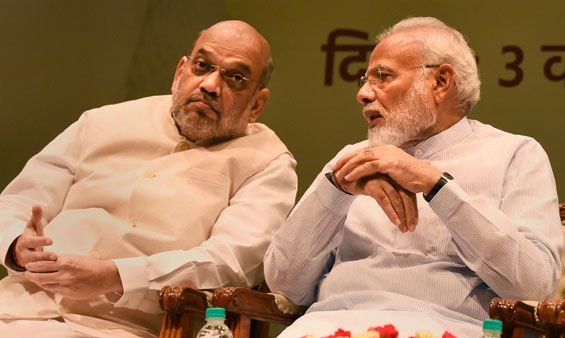 Pm Modi meeting with amit shah, ajit dival on Nagrota encounter