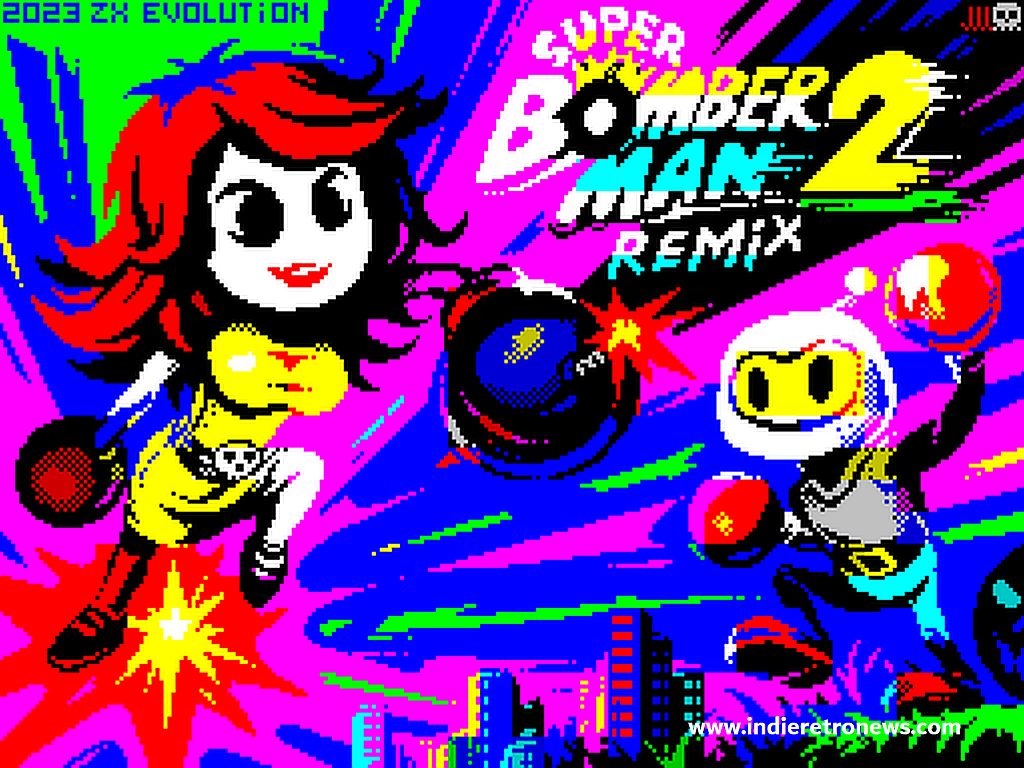 Indie Retro News: Super Bomberman 2 Remix - A demo of the upcoming NES/SNES  to ZX Spectrum 128k remake!