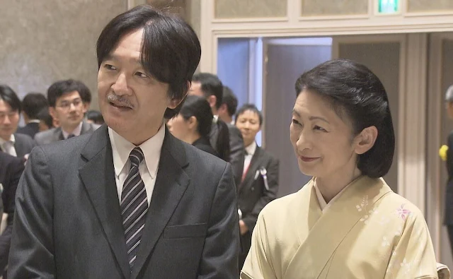 Crown Prince Akishino and Crown Princess Kiko attended the award ceremony of the Japan Society for the Promotion of Science
