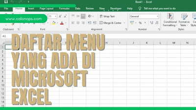 Daftar Menu yang Ada di Microsoft Excel