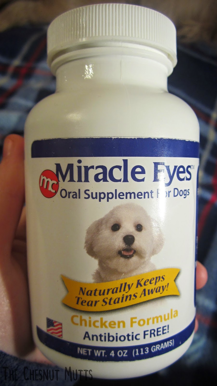 Miracle Eyes oral Supplement for dogs Chicken formula antibiotic free