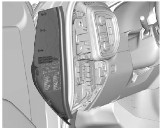 Instrument Panel Fuse Block Location (Left)