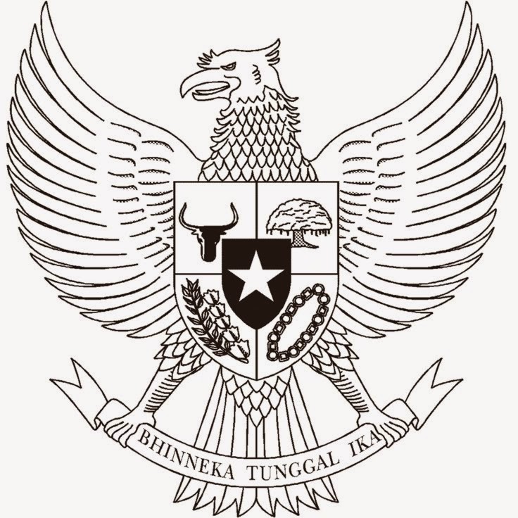 Sketsa Gambar Burung Garuda