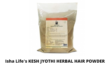 Isha Life's KESH JYOTHI HERBAL HAIR POWDER.