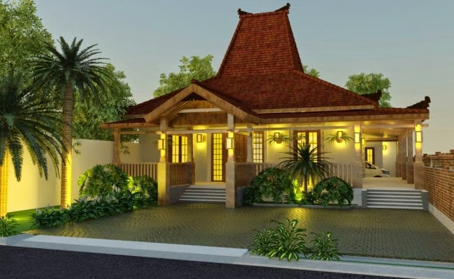 GAMBAR Desain  Rumah  Klasik  Jawa  Terbaru Model Minimalis  