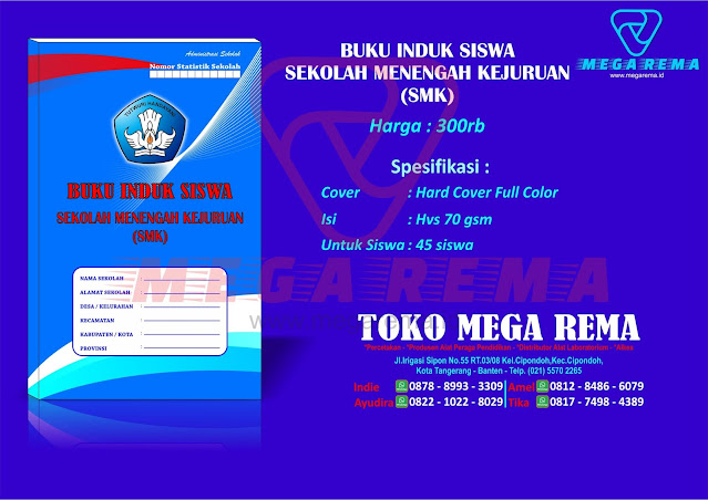 Buku Induk Siswa SMK Kurikulum 2013 -  Toko Buku Administrasi Kurtilas Terlengkap Terbaru 2021