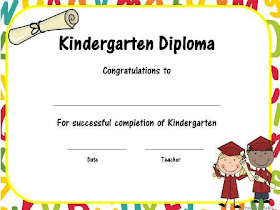 kindergarten diploma