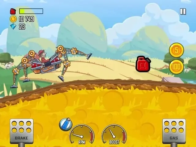 لعبة Hill Climb Racing