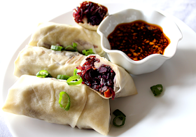 Baked Vegetarian Spring Rolls