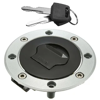 Perfect replacement fuel tank cap cover with 4 holes style without bolts for SUZUKI Comes with 2 keys hown-store