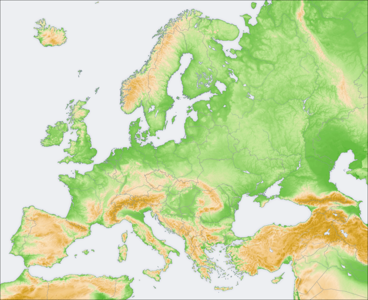 mapa de europa. mapa de europa actual.