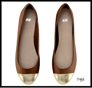 H&M Gold Toe Flats