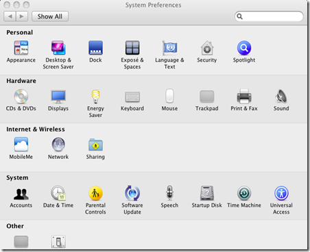 System Preferences 1