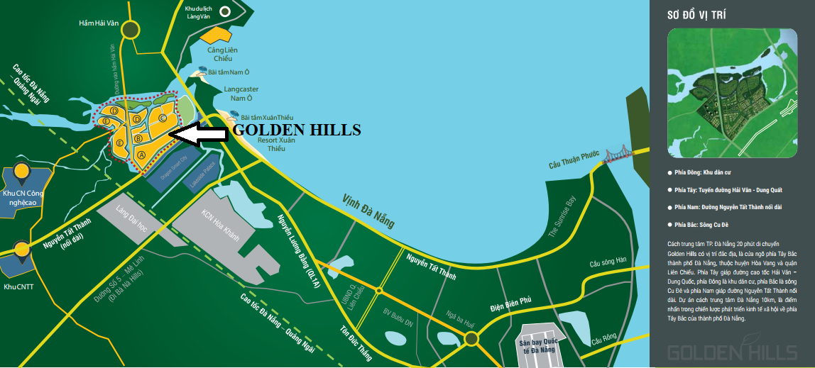 Vị trí dự án Golden Hills