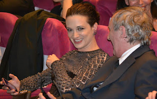 Asia Argento pictured with her father, the celebrated horror film director, Dario Argento, at Cannes in 2012