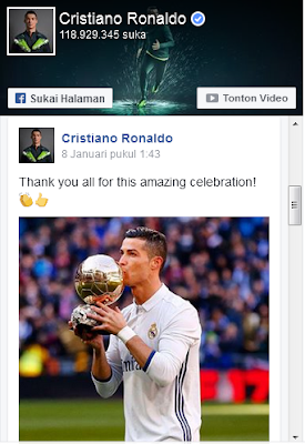 Cristiano Ronaldo FB Page's