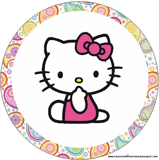 Hello Kitty Party, Toppers or Free Printable Candy Bar Labels.