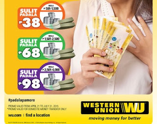 western union rates 2015